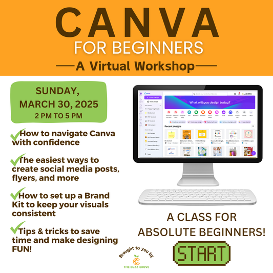 Canva For Beginners, A Virtual Workshop