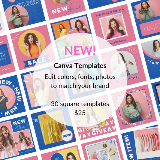 Canva Instagram Templates, Retail Edition